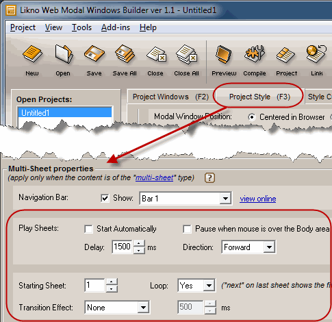 Likno Web Modal Windows SlideShow Addin