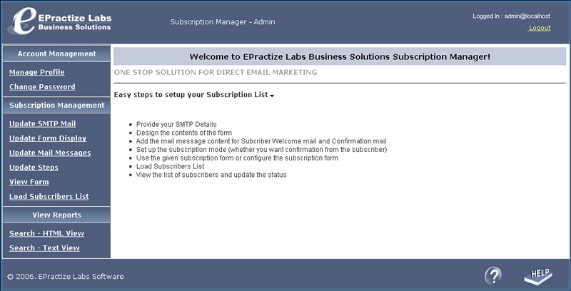Subscription Manager - Free Version