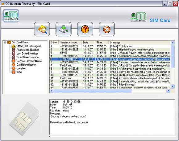 Sim Card Deleted Message Reader Software