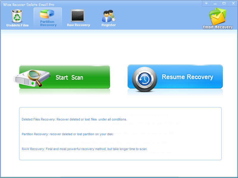 Wise Recover Delete Email