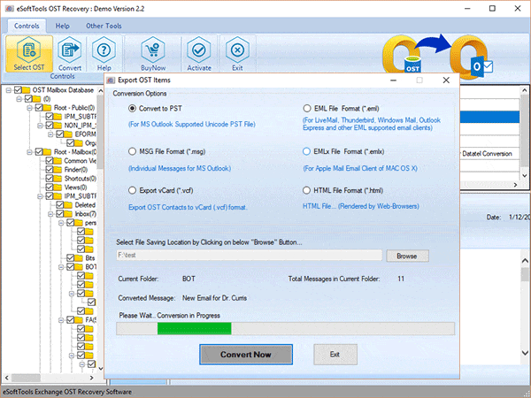 Microsoft OST to PST Converter