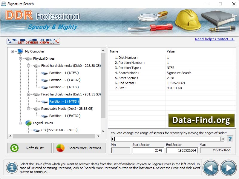 Windows XP Data Recovery Software