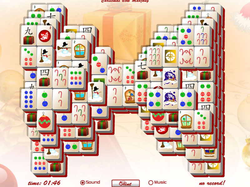 Chrismas Mahjong Bow