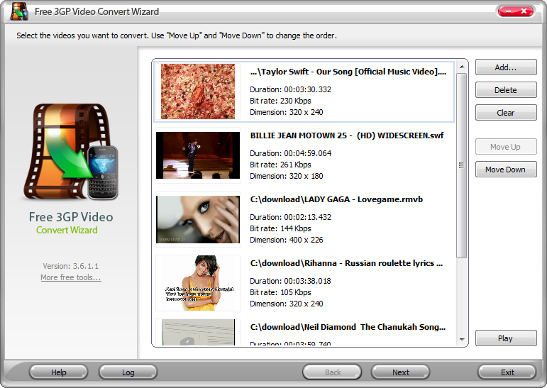 Free 3GP Video Convert Wizard