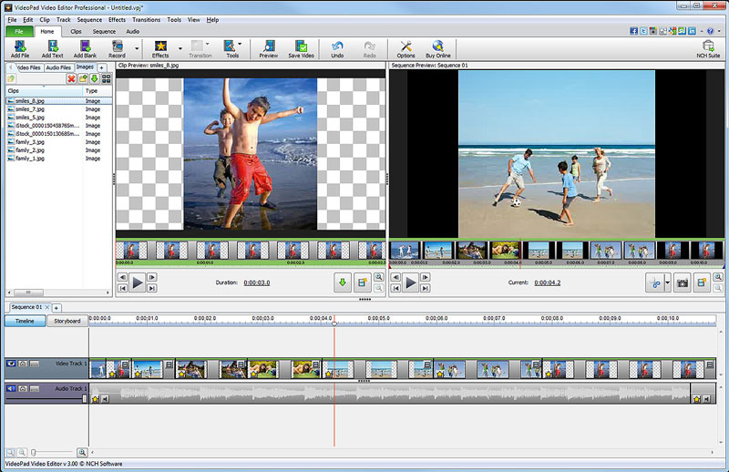 VideoPad Free Video Editor