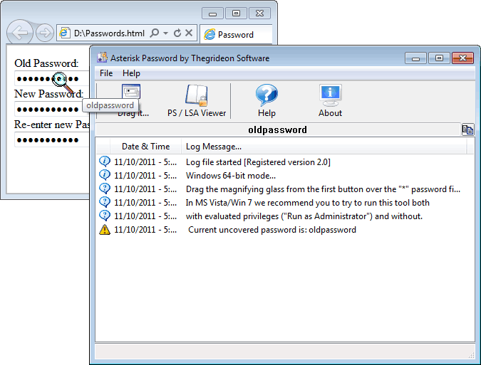 Asterisk Password (TSASP)