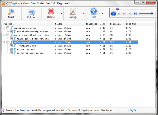 QF Duplicate Music Finder