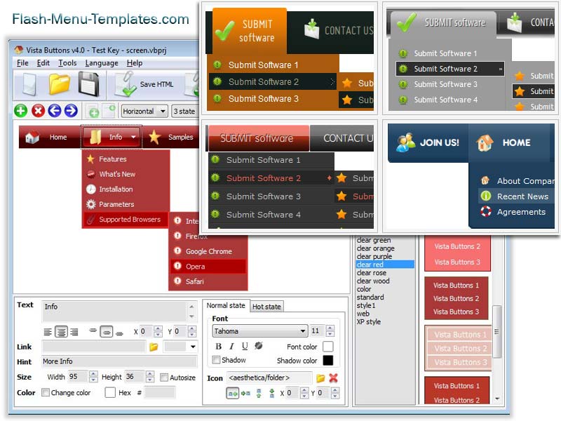 Flash Menu Builder