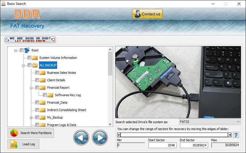 Data Recovery Program for FAT Partition