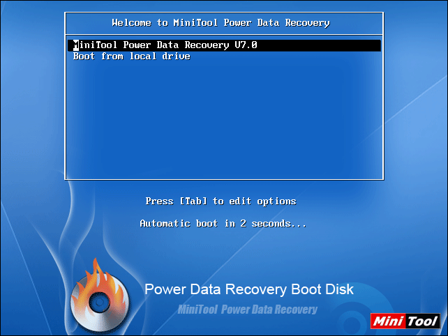 MiniTool Power Data Recovery Boot Disk