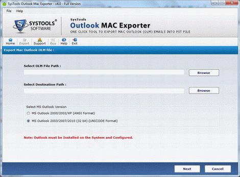 .OLM to .PST Converter