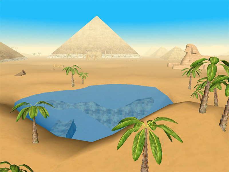 The Pyramids 3D Screensaver for Mac OS X
