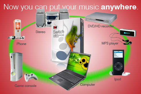 Switch MP3 Audio Converter Software