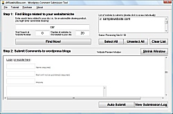 Wordpress Comment Submission Tool