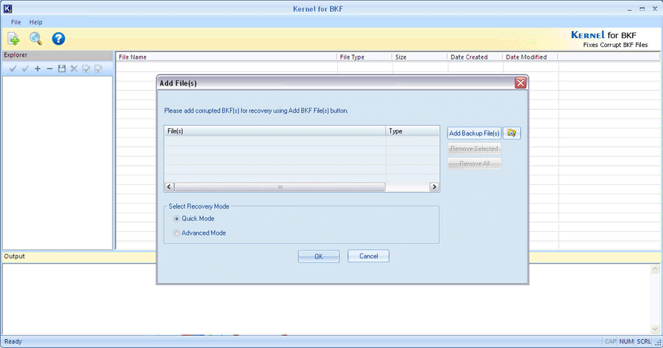 Repair BKF Files