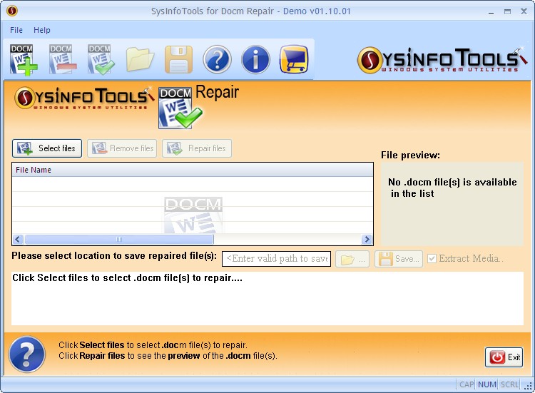 SysInfoTools Docm Repair