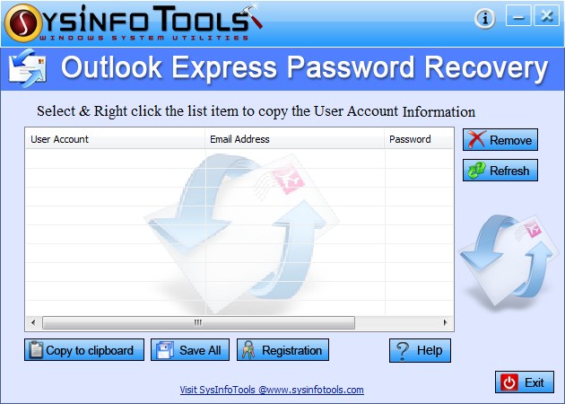 SysInfoTools Outlook Express Password Recovery