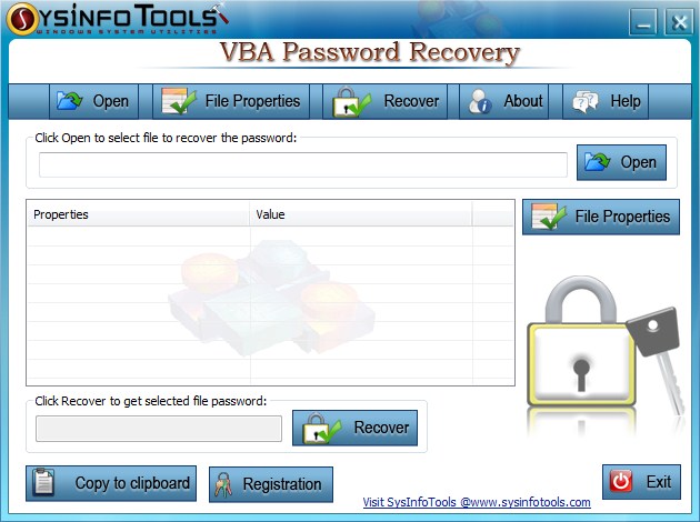 SysInfoTools VBA Password Recovery