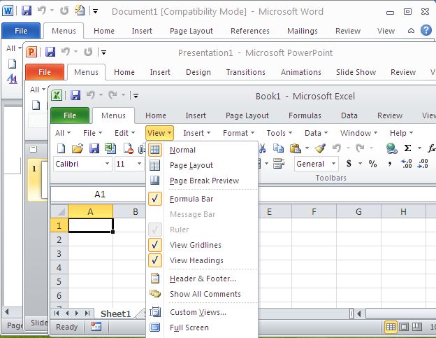 Classic Menu for Office Enterprise 2010