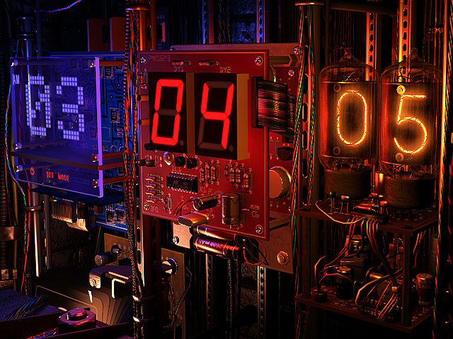 Digital Clock 3D Screensaver