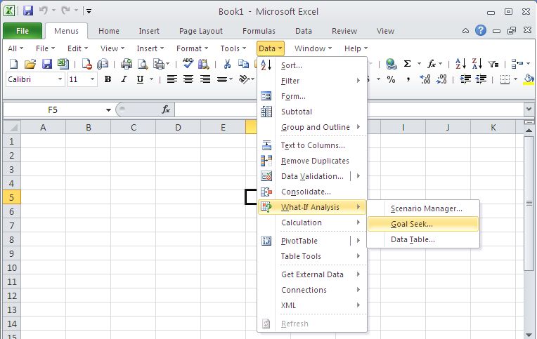 Classic Menu for Excel 2010