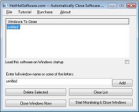 Buy Automatically Close Software Windows Close Pro
