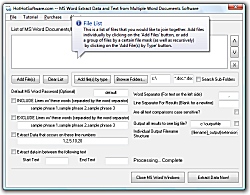 Buy MS Word Extract Data and Text from Multiple Wo