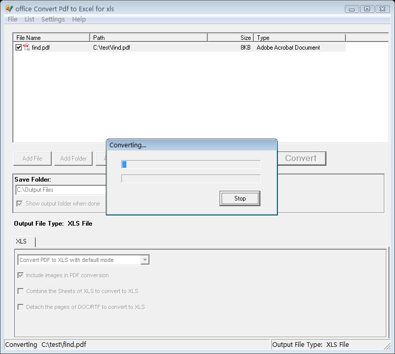 office Convert Pdf to Excel for xls