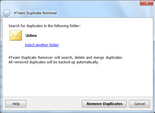 Duplicate Remover for Outlook