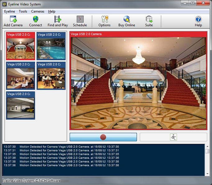 EyeLine Free Video Surveillance Software