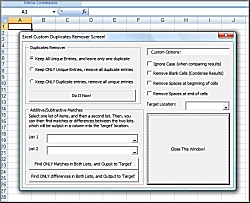 Buy Excel Unique and Duplicates Data Remover and D
