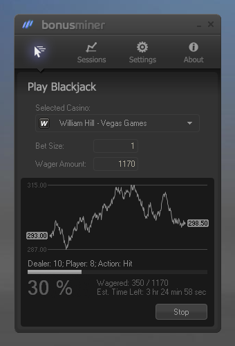 BonusMiner Blackjack bot