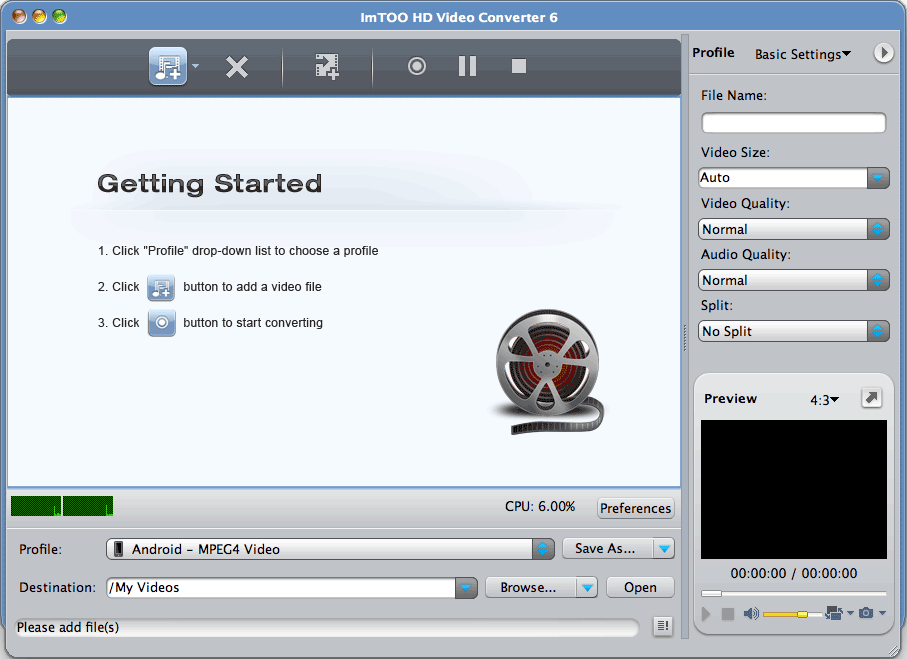 ImTOO HD Video Converter 6 for Mac