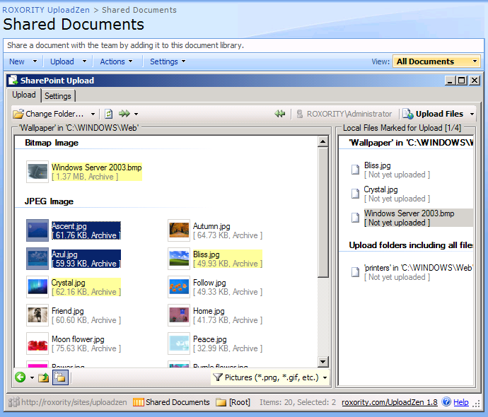 SharePoint telechargeur fichiers masse