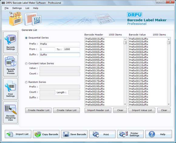 Barcode Tag Software