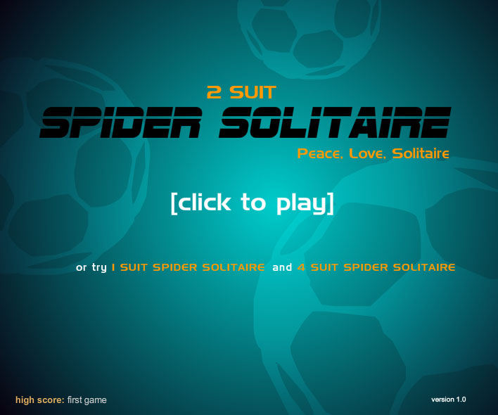 spider solitaire, 2 suit