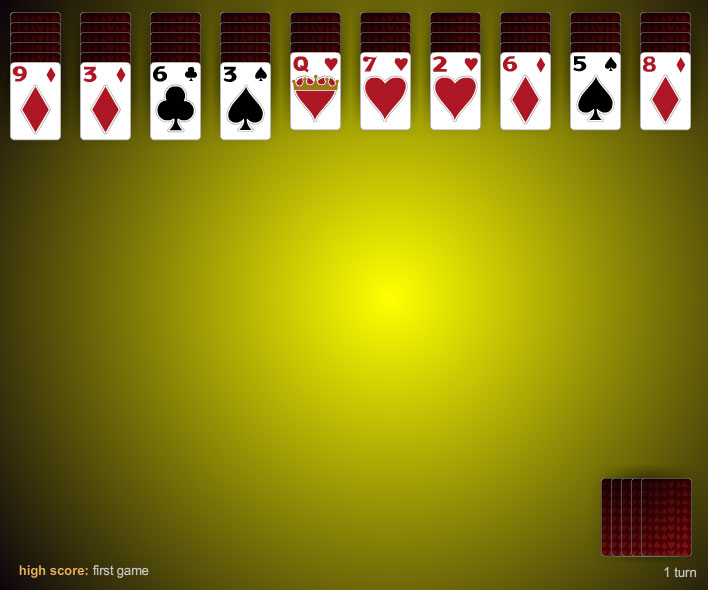 spider solitaire, 4 suit