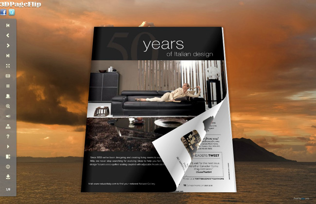 Volcano Style Theme for 3D Book