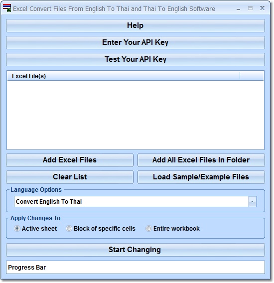 Excel Convert Files From English To Thai and Thai 