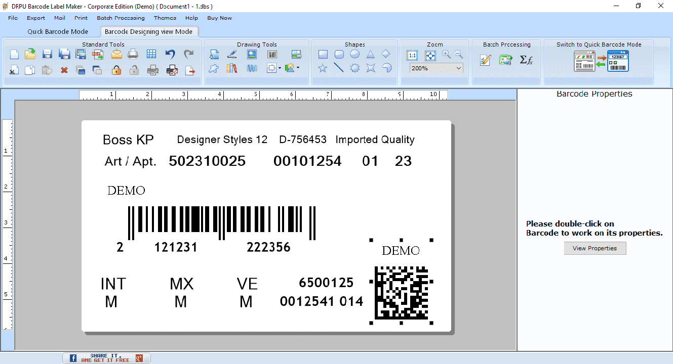 Barcode Generator Software