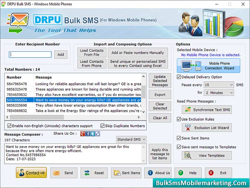 Bulk SMS Sender