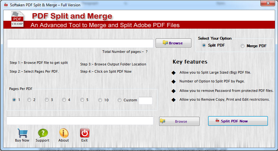 PDF Split and Merge