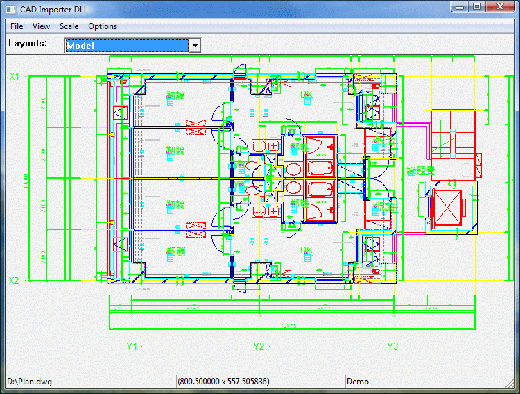 2D DXF DWG CGM SVG HPGL Import DLL