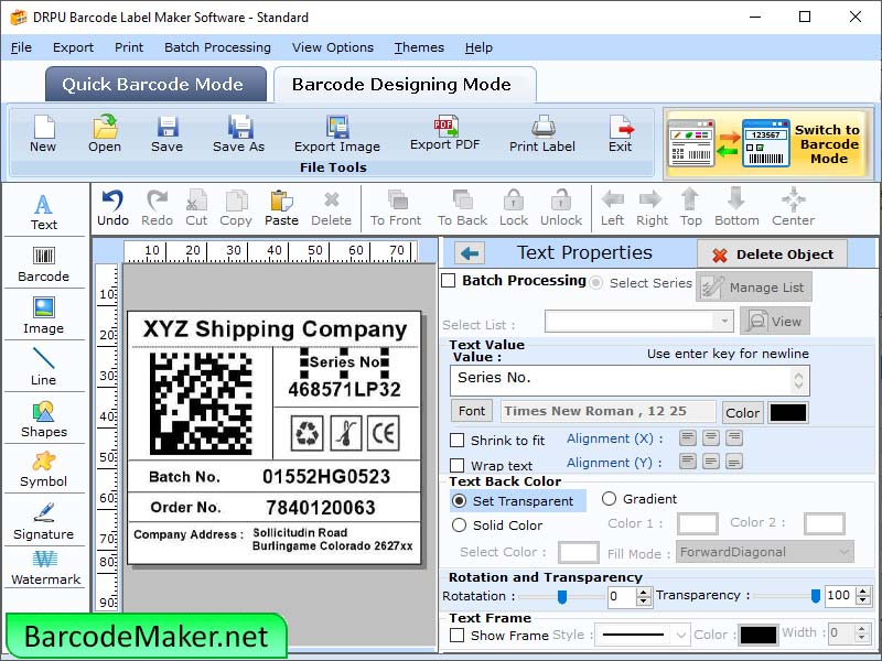 Barcode Maker Software