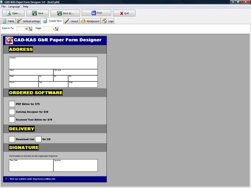 Paper Form Designer