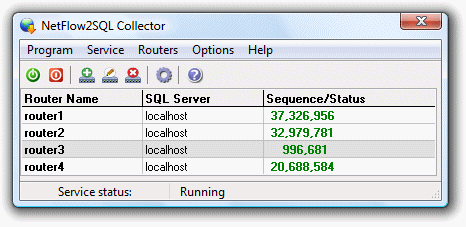NetFlow2SQL Collector