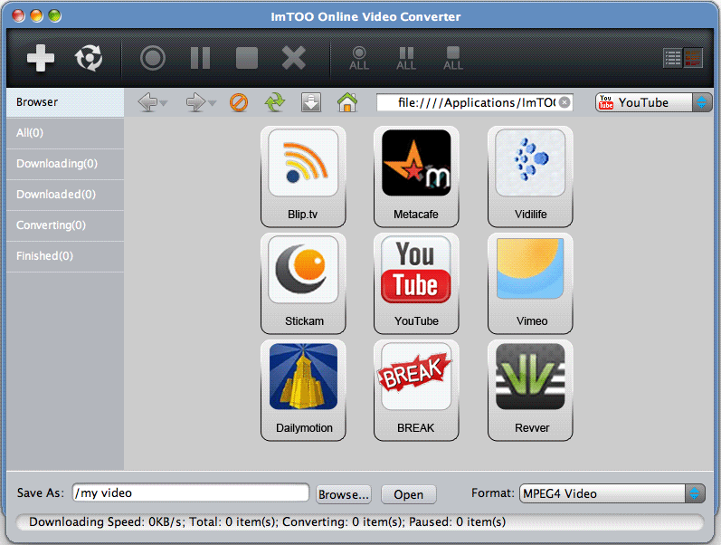 ImTOO Online Video Converter for Mac