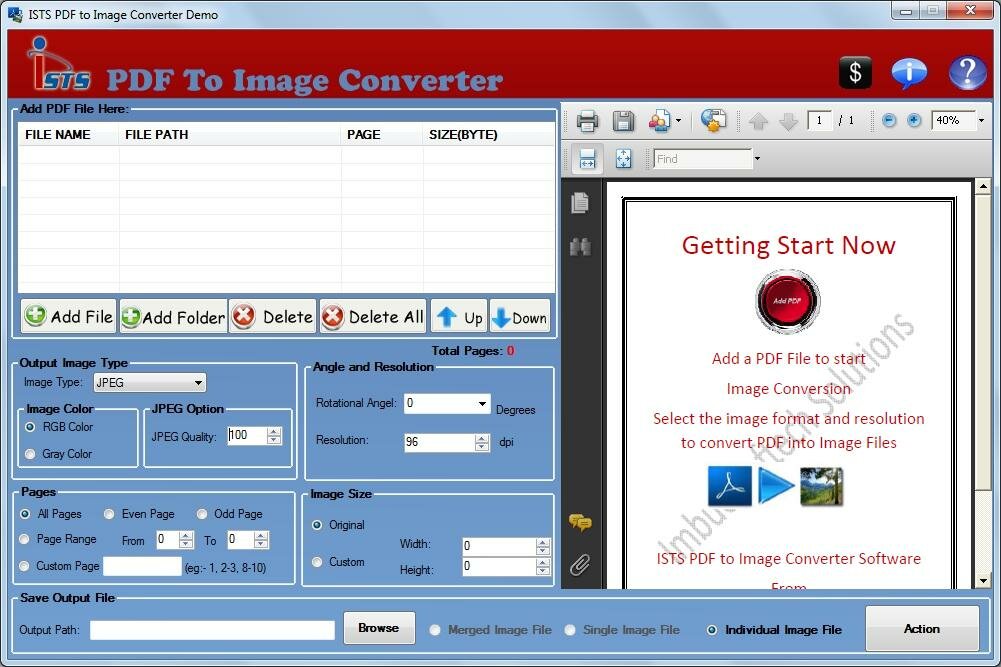 Convert PDF into Image