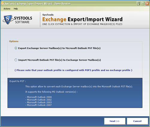Ms Outlook to Exchange Server