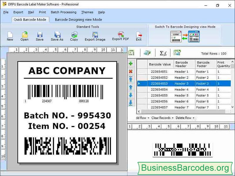 Print Barcode